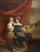 George Dawe Charlotte of Prussia with children oil on canvas